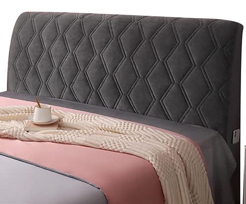 Fodera per Testiera per Letto Copri Copertura Testata Letto Matrimoniale/Singolo 150/160/180/200 CM Premium Imbottita Elastica Copritestata Letto Velluto Protezione Anti-collisione Cuscino