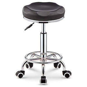 jjff Sgabello Rotondo a Sella Girevole Idraulico Regolabile con Ruote Sgabelli da Bar per Ufficio Home Salon Spa Studio Massaggio di Bellezza Clinica Dentale