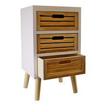 HoitoDeals - Scaffale portaoggetti con 3 cassetti in legno naturale, con gambe rimovibili, per uso domestico