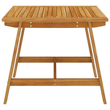 FAMIROSA Tavolo da Pranzo da Giardino 88x88x74 cm in Massello di Acacia