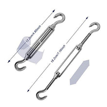 NASUM Kit di Fissaggio per Vela Parasole, Acciaio Inossidabile Kit di Fissaggio, Kit per Fissaggio a Vela per Triangolo e Rettangolo vela Parasole, per l'installazione di Vele Ombreggianti da Giardino