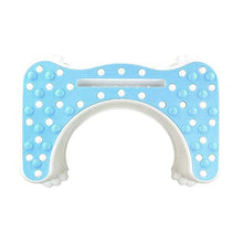 AJH Sgabello per Bambini Sgabello per WC Sgabello in plastica Sgabello per Lavaggio Bagno Cuscino per WC Poggiapiedi Sgabello Antiscivolo (Blu 47 * 35,3 * 21 cm)