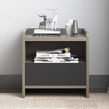 Comodini Camera da letto / soggiorno / sala studio Legno Governi di immagazzinaggio di moda Comodino Camera da letto mobili comodini Comodino con cassetto ( Colore : Grigio , Dimensione : 43X40X50CM )