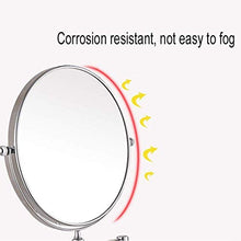 KANJJ-YU Specchio cosmetico da trucco specchio da bagno pieghevole 20,8 cm doppio metallo circolare creativo specchio 10 volte ingrandimento LED Vanity Specchio luci specchio specchio