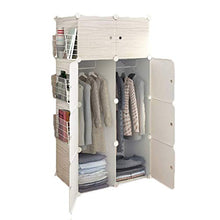 Kylincss Armadio Armadio Armadio Armadio Portatile Armadi per Camera da Letto Armadio Armadio Guardaroba Appendiabiti Organizzatore con Ante