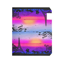 San Valentino Parigi Torre Eiffel Romantica Coppia Carrozzina Tramonto Postale Copre Magnetica Giardino Cortile Decorazione Casa Dimensioni Standard 53,3 cm x 45,7 cm