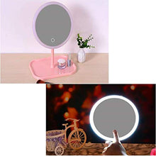 Specchio da trucco a LED con luce Desktop Desktop Vanity Specchio ricaricabile Specchio luce Xuan - vale la pena avere (Colore: A, Dimensioni: -)