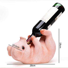 QTWW Simpatico portabottiglie per Vino in Resina creatività Ristorante Hotel Portabottiglie Maiale Ubriaco personalità Salvadanaio Domestico