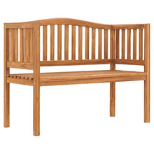 vidaXL Panchina da Giardino 120 cm in Legno Massello di Teak