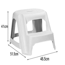 Tastak Sgabelli for Bambini, sgabelli for Passo in plastica, sgabelli in Gomma Antiscivolo Sgabelli a Pedale Sono sgabelli Solidi e stabili, Grigio in PP ecocompatibile