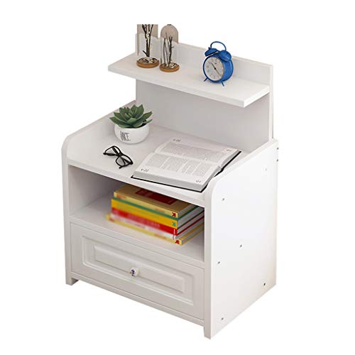 Comodino Aumentando Household Assemblea Addensare Soggiorno Camera Bagno pompaggio Singolo da Terra Corridoio Multifunzione Studio Locker FANJIANI (Color : White)
