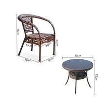 HLZY Tavolo in Vimini in Rattan mobili in Patio e Set s Mobili da Giardino in Rattan Set Patio mobili da Giardino mobili per mobili per mobili Rattan mobili da Giardino
