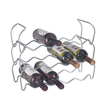 Metaltex Wine Bar 12 - Set 3 Portabottiglie Impilabili - (383212), 44 X 15 X 13 Cm