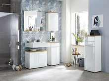 GERMANIA DIE MÖBELMACHER GW-Pescara 2753-513 Armadio, Bianco/Imitazione Rovere Navarra, (L/H/P), 39 x 112 x 34 cm
