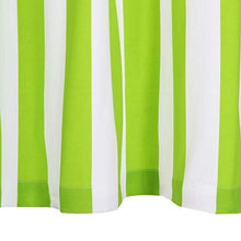 vidaXL 2X Tende con Anelli Classici Eleganti Traslucide Moderne Tendaggi Rivestimento Finestre Privacy in Metallo e Cotone 140x245cm Verde a Strisce