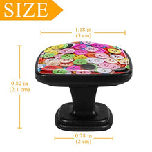 Bottoni colorati 4 PCS Pomelli per Porta, Pomolo per Mobile, Pomelli per Mobili con Viti, Maniglia per Armadietto, Pomelli per Porta, Pomelli per Cassetti per Porta, Armadio, Cassetto e Credenza