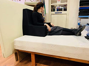 RESINGOMM Poltrona Extra Confort a Schienale Alto Inclinato. Utilizzo da Letto o Divano, per Lettura, sostentamento Anziani e invalidi e Visione TV