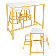 shelf Elegante Tavolo da Bar con 2 Sgabelli Set Mobili Semplici E Moderni per Cucina Sala Giochi Soggiorno Sala da Pranzo