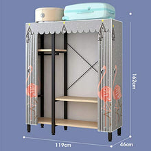 DUTUI Armadio Semplice Casa Camera da Letto Moderno Semplice Guardaroba di Stoffa Armadio Dormitorio Forte E Durevole Armadio di Stoccaggio,2