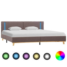 SKM Giroletto con LED Grigio Talpa in Tessuto 160x200 cm (27.45kg)