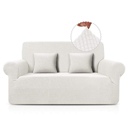 TAOCOCO Copridivano Jacquard Elasticizzato Spandex Copridivano Copridivano Copridivano Copridivano Copridivano in diverse misure e colori (Bianco, 2 Posti (139-175cm)