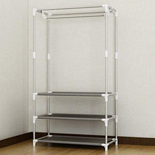 Guardaroba singolo con tre cassetti Tessuto per tubi ambientali Armadio per la personalità Modelli per bambini Armadio Abbigliamento Casella di immagazzinaggio giocattolo 45x90x170cm Armadio per camer