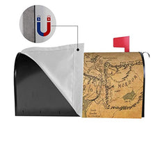 Lord Of The Ring Map - Copertura magnetica per cassetta postale con mappa, design unico, per giardino, giardino, cortile, dimensioni standard, 53 x 45 cm