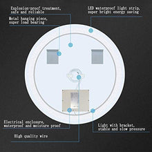 Specchio per Trucco da Parete Decorativo Rotondo a Specchio, Specchio cosmetico da Appendere Creativo Bagno e Soggiorno