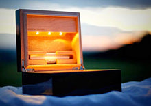The Rolling Box Glossy Black 170 Nero Laccato Lucido Scatola per Fumatori con Luce