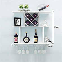 WiWine Rack Modern Diamond Wine Restaurant Appendiabiti da Parete for Uso Domestico Portabottiglie Splendido Portabottiglie da Vino GMING (Color : White)
