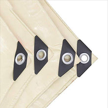 MTYLX Outdoor Multifunzionale Incatramata, Rainproof Sunscreen Spessore Impermeabile Panno Esterna Parasole Tela Panno Isolamento Protezione Beige 0,5 Mm,a,5X7M