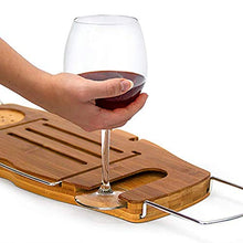 AnnYGJ Vasca da Bagno Vassoio, 75-98 Cm Retrattile per iPad Libro Lettura Rack Porta Bicchiere di Vino per Bagno di Stoccaggio Caddy Bagno di bambù (Colore : A)