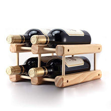 WEI-LUONG Vino di Legno Solido Rack di Legno Creativo Wine Rack Possono Essere assemblati 23x26x18cm Semplice Wine Rack