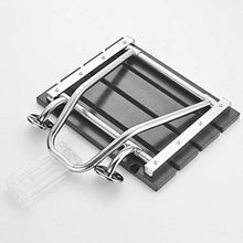 LXLAMP Sgabello Doccia Antiscivolo Regolabile in Altezza Sgabello Doccia Antiscivolo Sospeso in Legno Massello/Acciaio Inossidabile/per Anziani/per Disabili - Cuscinetto 200KG
