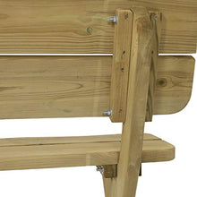 Gartentraum Panchina da Giardino in Pino Massiccio Senza bracciolo - Panchina in Legno Chrano / 90x180x72cm (HxWxD)