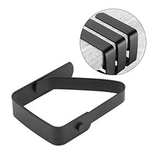 Lecimo Morsetti per tovaglia, Morsetti per copritavolo in Acciaio Inossidabile Morsetti per Porta tovaglia usati per tavoli con Spessore Inferiore a 3 cm