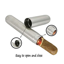 YYYUR Acciaio Inossidabile Cigar Box, Semplice ed Elegante Portatile Tubo Piccolo Sigaro Bagagli, 1 Sigaro, Viaggio di Lavoro Bar Cigar Humidor, (Un Insieme di Tre)