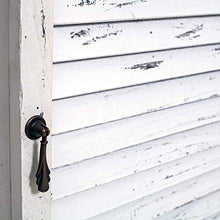 Rebecca Mobili Mobile in Legno con 1 Anta, Paulownia, Bianco Shabby, 52x40x25 cm