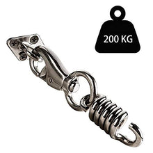 Gancio per Soffitto Altalena Sacco Boxe 7 PCS Kit di Sospensione per Amaca, Kit di Montaggio e Fissaggio in Acciaio Inox per Tende a Vela, Attacco per Amaca, per Altalene, Amache, Soffitti, Legno