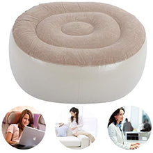 Sgabello Gonfiabile, Sedia Gonfiabile e Poggiapiedi Sedia Portatile Cusion Soft Air per Esterno, Interno, Lavoro, Riposo