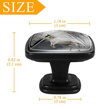 cavallo bianco 4 PCS Pomelli per Porta, Pomolo per Mobile, Pomelli per Mobili con Viti, Maniglia per Armadietto, Pomelli per Porta, Pomelli per Cassetti per Porta, Armadio, Cassetto e Credenza
