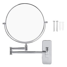 Specchio da toeletta a LED, specchio a parete, specchio ingranditore 10x da 7,87 pollici Specchio girevole da 360 gradi doppio lato rotondo specchio girevole Specchio da barba pieghevole da bagno Spe