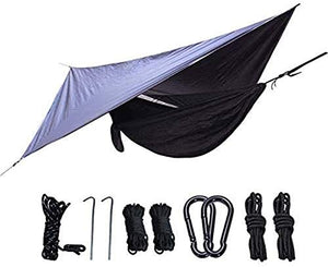 Outdoor Jungle Explorer Doppio campeggio Amaca da campeggio, Attrazioni all'aperto Anti-Mosquito Amaca + CANAINA SET DOPPIO USO USO PORTATILE TENDA TENDA PERSONE PERSONE DORMINATO Sedia sospesa
