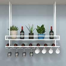 Organizza la Cucina Portabottiglie Sospeso da Soffitto,Scaffale Sospeso Decorazione per Bar Ristoranti Cucine/Club di Cantine Commerciali