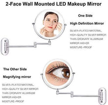 Specchio 7X Trucco LED 2-Face Touch Dimellente Dimellente LED Luci a Muro Specchi da Bagno Specchi da Bagno 8 Pollici
