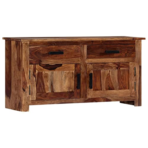 vidaXL Credenza Stile Rustico Accattivante Indeformabile Spaziosa Robusta Resistente Madia Buffet Consolle Armadietto Legno Massello di Sheesham