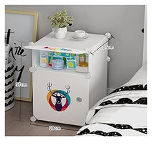 Rowe Semplice Multifunzionale Comodino Camera Gabinetto Governo di immagazzinaggio Storage Rack Pieghevole cassetto Armadio di immagazzinaggio 37 * 39 * 57 Centimetri (Color : Version N)