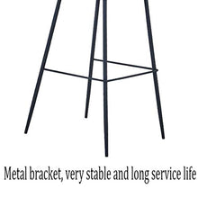 SAP - Sgabello da bar alla moda, creativo, sedia da bar e schienale alto, girevole, per la colazione, ristorante, resistente (colore: blu, dimensioni: 75 cm)