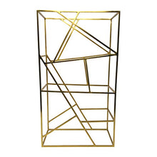 LaLe Living Vino - Portabottiglie in ferro spazzolato, per 9 bottiglie di vino con dimensioni 26 x 45,5 cm, per conservare vino e bottiglie d'acqua, design geometrico