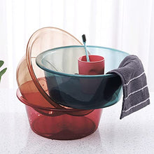 ZWMG Lavabo Addensato Lavabo Trasparente Il panoramica in plastica può Essere utilizzato per Lavare i Piedi e Le Verdure, Adatto per dormitorio (3 Pezzi) (Color : Blue)